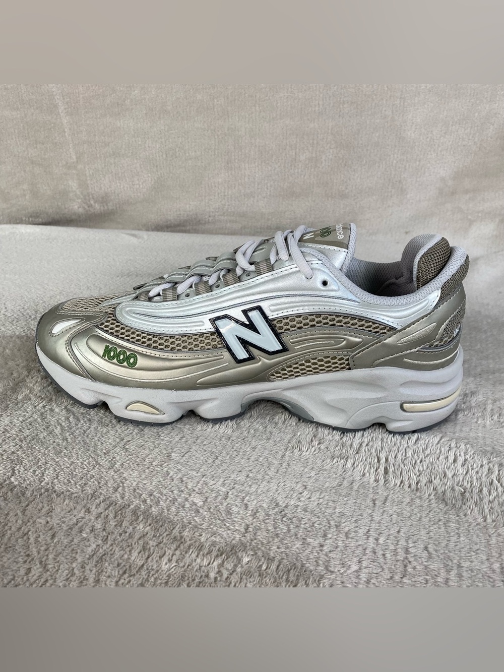 New Balance 1000 Mens Size 10 Light Silver Arid Stone Running Shoes M1000N NEW - Picture 2 of 10